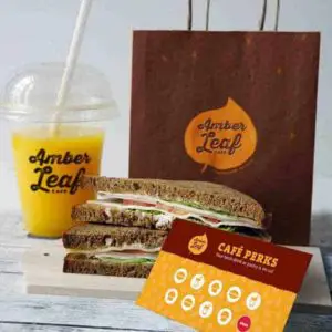 Amber Leaf Cafe Branding and Marketing