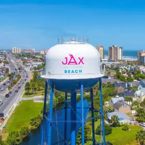 Jax Beach Water Tower Environmental Branding