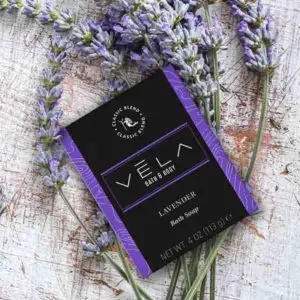 Vela Bath & Body Soap Package Design