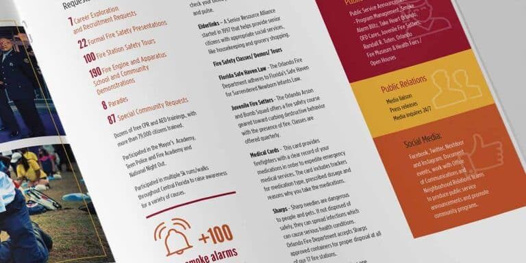 Orlando Fire Department (OFD) Annual Report Layout Design