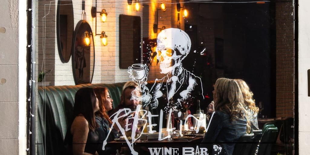 Rebellion Wine Bar Signage